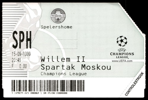 Ticket 1999 willem vs - ticket,
