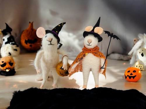 Halloween cute felt mouse - cute,