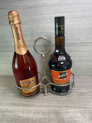 Antique silver plated double - ,