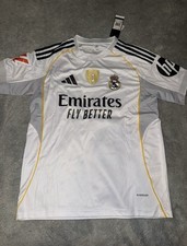 Adidas Real Madrid Mbappe Home Kit SIZE M 2025/2026