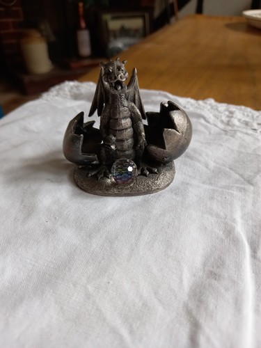 Vintage pewter statue figurine - pewter,