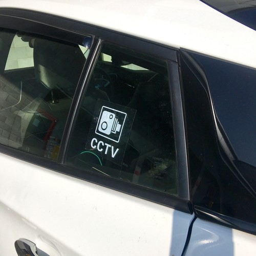 Cctv sign sticker - -, self