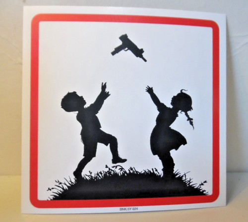Banksy kids with - kids,