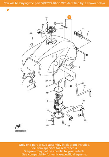 Yamaha fuel tank comp - yamaha,