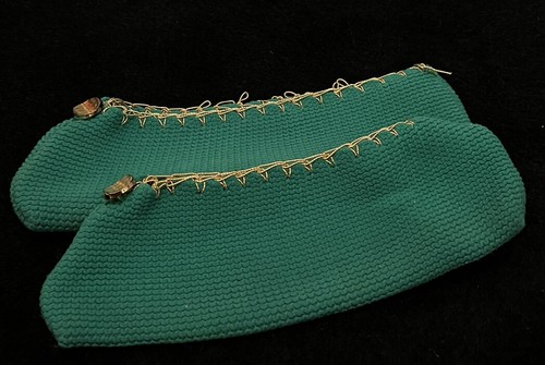 Vintage 70s ladiesslipper sox - 70s,