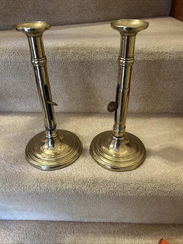Antique brass adjustable - adjustable, pair