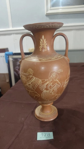 Vintage large terracotta greek - vintage,