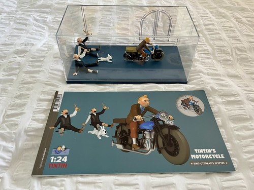 Tintin 24th scale - tintin, motorbike