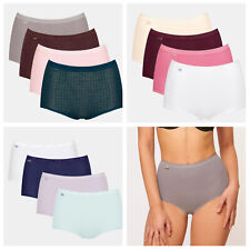 Sloggi Basic+ Maxi Brief Knickers Pants 4 Pack 95% Cotton - 10103326
