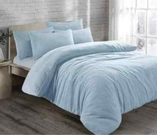Night Zone Teddy Fleece Duvet Cover with Pillow Case Thermal Warm Bedding Set