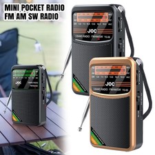Mini Pocket Radio FM AM SW Radio Type-C Rechargeable Radio Player for Elder UK