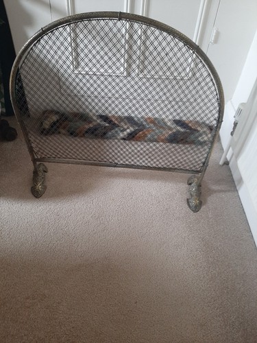 Antique fire screen - antique, screen.very