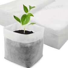 Biodegradable Nonwoven Nursery Seed Bag Pot Plant Grow Bags Fabric Hydro UK