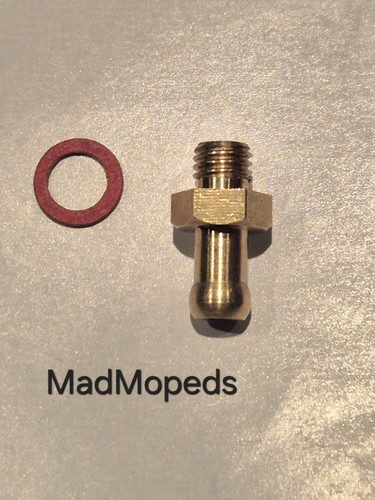 Brass 7mm straight - brass,