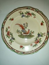 Royal Venton Ware Tea Plate with Pheasant and Flowers C1930s Vintage