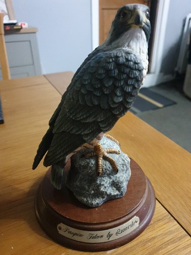 Peregrine falcon figurine - peregrine,