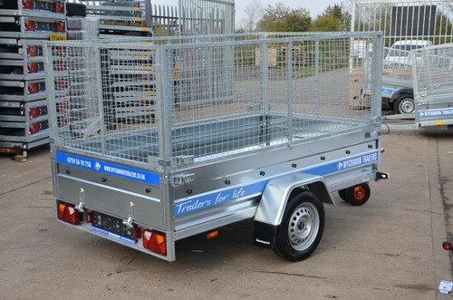 Cage mesh tipping trailer 7ft - mesh,