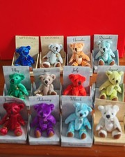 Russ Berrie Bears Of The Month Bundle Of 12 miniatures 1990's 