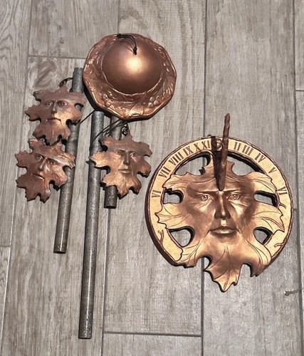 Green man sundial - green, wind