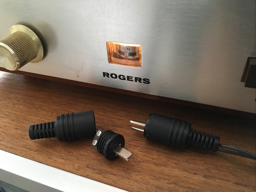 Pair din pin speaker plugs - 2-pin,