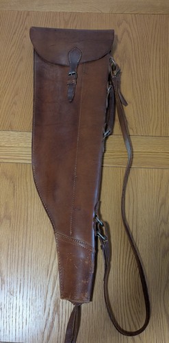 Vintage leather gun case leg - vintage,