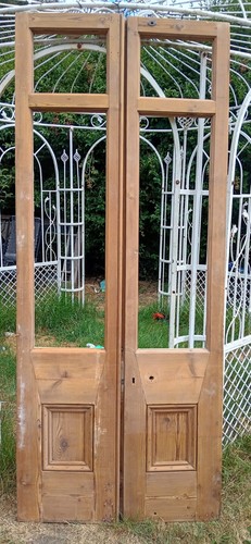 Victorian french doors pine - victorian,