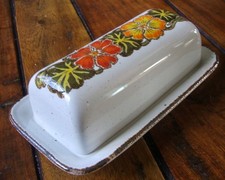 Very rare Midwinter Stonehenge Nasturtium Lidded Butter Dish PRISTINE condition