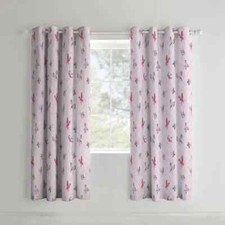 Catherine Lansfield Kids Glamour Princess Eyelet Lined Curtains 66 x 72" SS11 84
