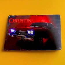 Christine Plymouth Fury “Stephen King” Print on Sheet Metal Sign 30cm x 20cm