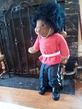RARE!! Alresford England--33" Queen's Guard Plush Bear--Vintage!