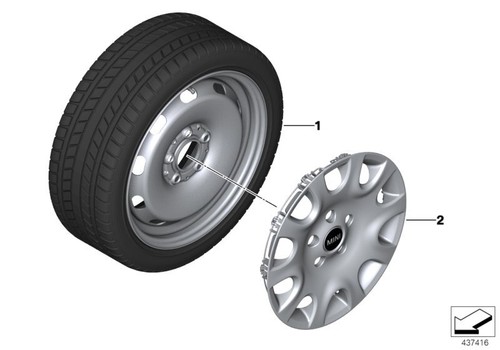 Mini genuine wheel - wheel, 15"