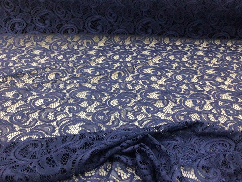 Embroidered stretch lace - embroidered,