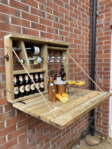 Rustic garden bar drop down - garden,