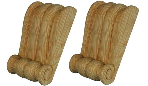 Wood fireplace corbels - fireplace,