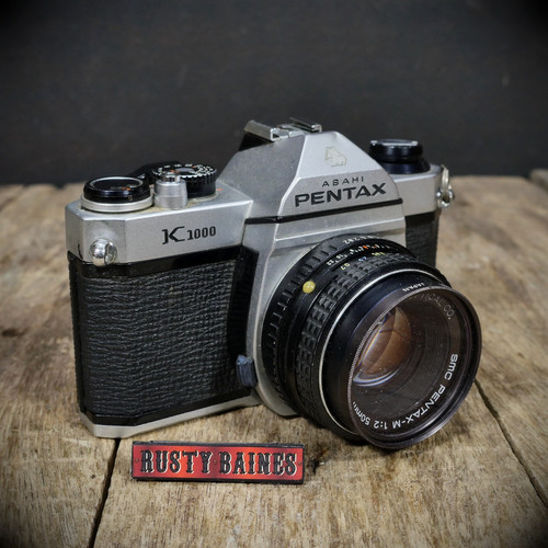 Pentax k1000 35mm slr camera - 35mm, &