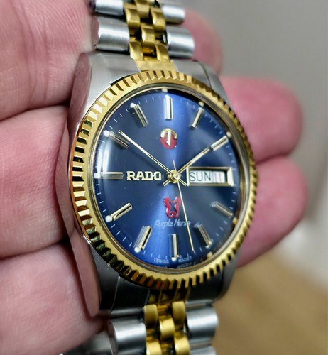 Vintage rado purple horse - vintage,