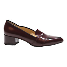 BATA Pump Heels Maroon Leather