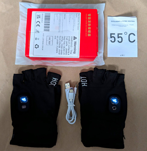 Black fingerless battery - black,