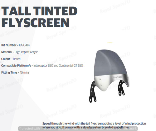 Fits royal enfield tall fly - fits,