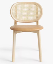 Cane Dining Chair John Lewis Leather Natural FSC Certified Rare Find RRP£299