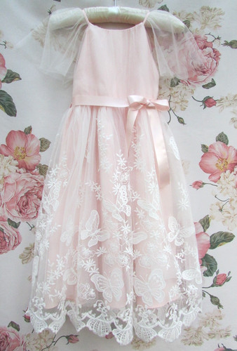 Monsoon pink butterfly floral - butterfly,
