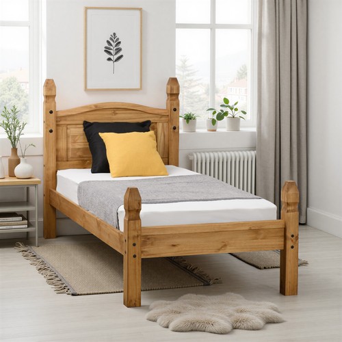 Corona single bed low - corona, foot