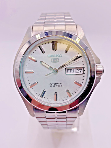 Seiko automatic white - automatic, dial