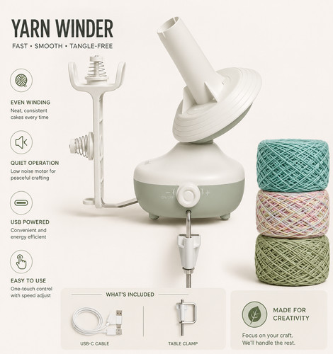 Electric yarn winder wool ball - electric,