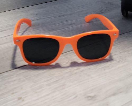 Kids orange glasses black tint - black,
