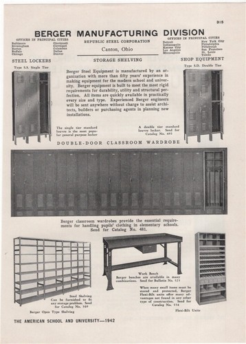 Berger mfg republic steel 1942 - berger,