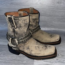HARLEY-DAVIDSON Katerina Distressed Riding Boots with Harness Details D83696 UK5