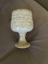 Vintage Pottery Wine Goblet