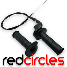 PIT DIRT BIKE QUICK ACTION THROTTLE TWIST GRIPS & CABLE SET 125cc 140cc PITBIKE