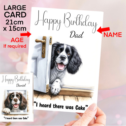 Springer spaniel dog birthday - spaniel,